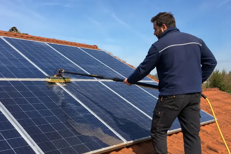 Nettoyage et entretien de panneaux solaires à Eygaliers